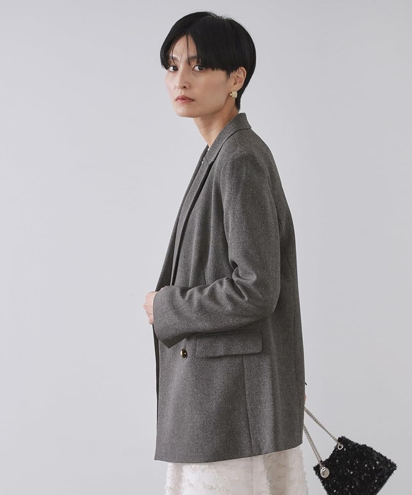 Amazon | [ オペークドットクリップ ] テーラードジャケット