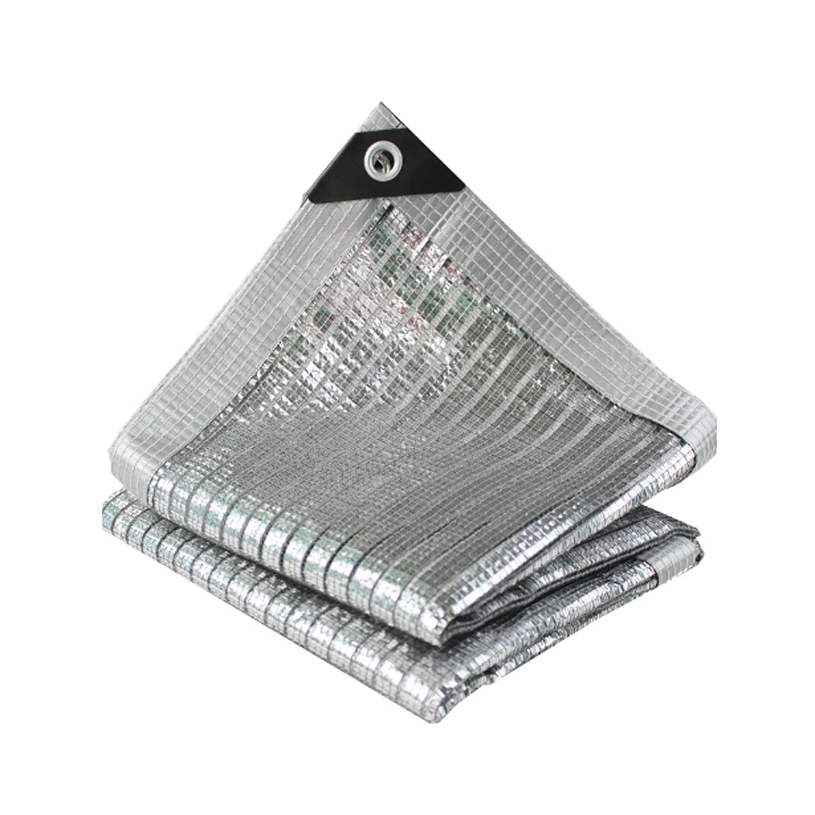 Aluminum Foil Sunscreen Net，Sunblock Mesh with Aluminum Grommets，Sunshade Net for Courtyard Outdoor Shading