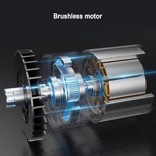 Miniatura 4 de Kit de llave de trinquete eléctrica inalámbrica, llave de trinquete de 40 pies y 38 pulgadas de potencia de carga rápida de 1 hora, batería de litio