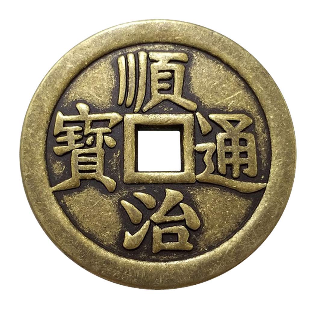 Moneda de cobre de 60 mm Los emperadores de la dinastía Qing Copiar monedas de cobre antiguas monedas del desafío de la suerte del este Moneda Replica Arte Artesanía