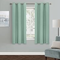Vista 79 de MYSKY HOME - Cortinas opacas amarillas para sala de estar y dormitorio, cortinas de 84 pulgadas de largo, con ojales, cortinas de oscurecimiento