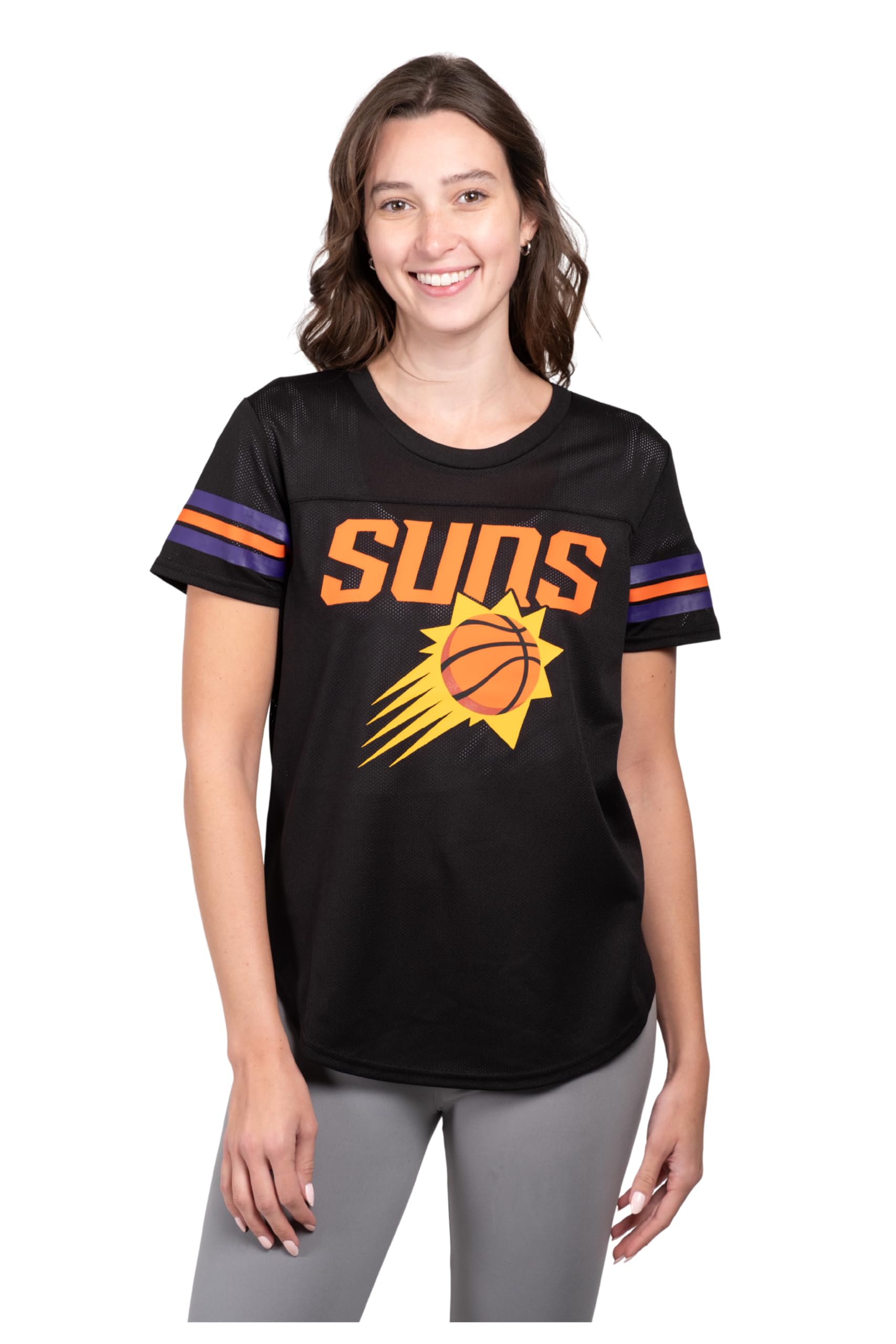 Ultra Game Women's NBA Official Super Soft Mesh Jersey T-Shirt
