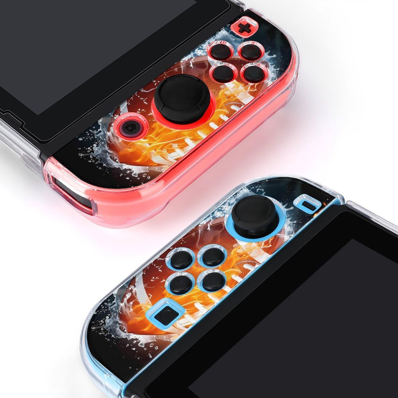 Funda protectora de pantalla para interruptor de fuego y agua, accesorios completos, funda protectora para consola Switch y Joy-Cons