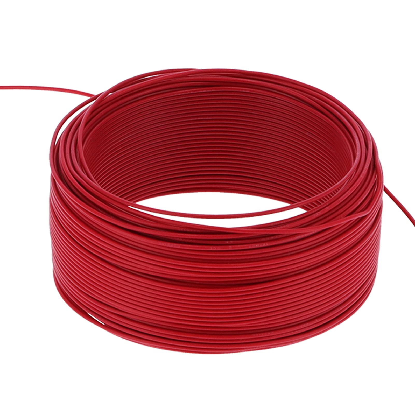 Ejoyous Cable Aislado Cable Eléctrico Flexible de Cobre Rojo AC300V 100m Conductor Aislado de PVC de 7 Núcleos para Electrodomésticos, Instrumentos de Iluminación y Herramientas Pequeñas