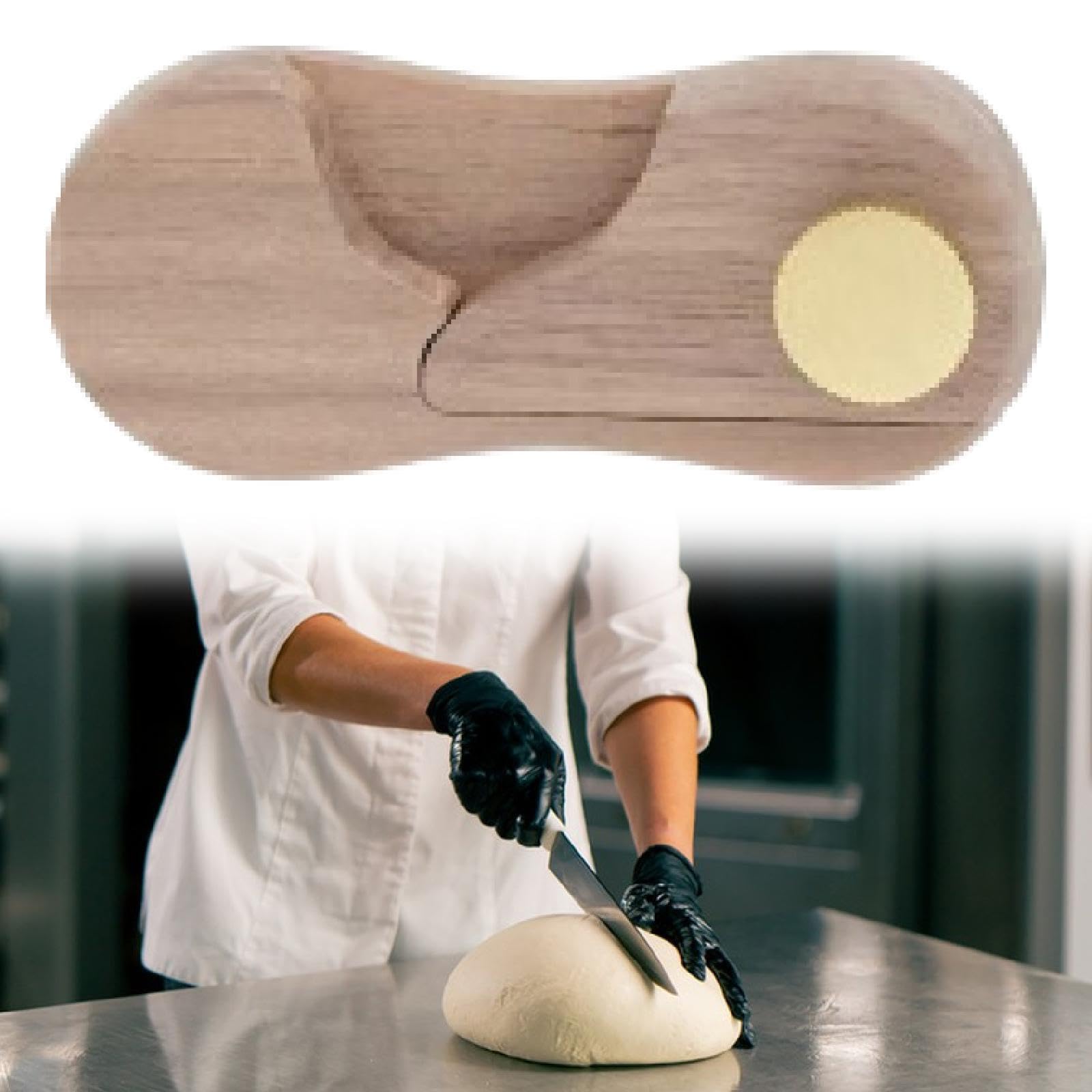 DYNWAVE Knife Handle Replacement, Wood Handle Repair, Handcrafted DIY Crafts Wood Knife Scales for Bagels Cake Slicing Homemade Bread, Acacia Wood