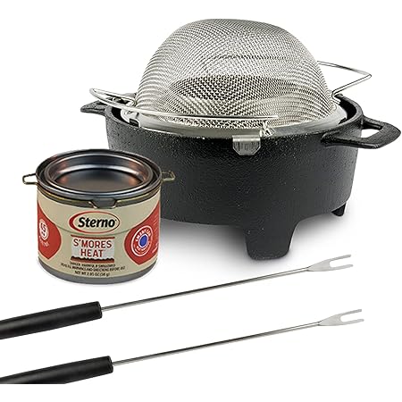 Sterno Smores Maker Junior, Table top Smores Roaster - Designed for Safe, Cord Free Indoor or Outdoor Fun, Ideal for Kids, Parties, Fun Housewarming Gifts and More Black