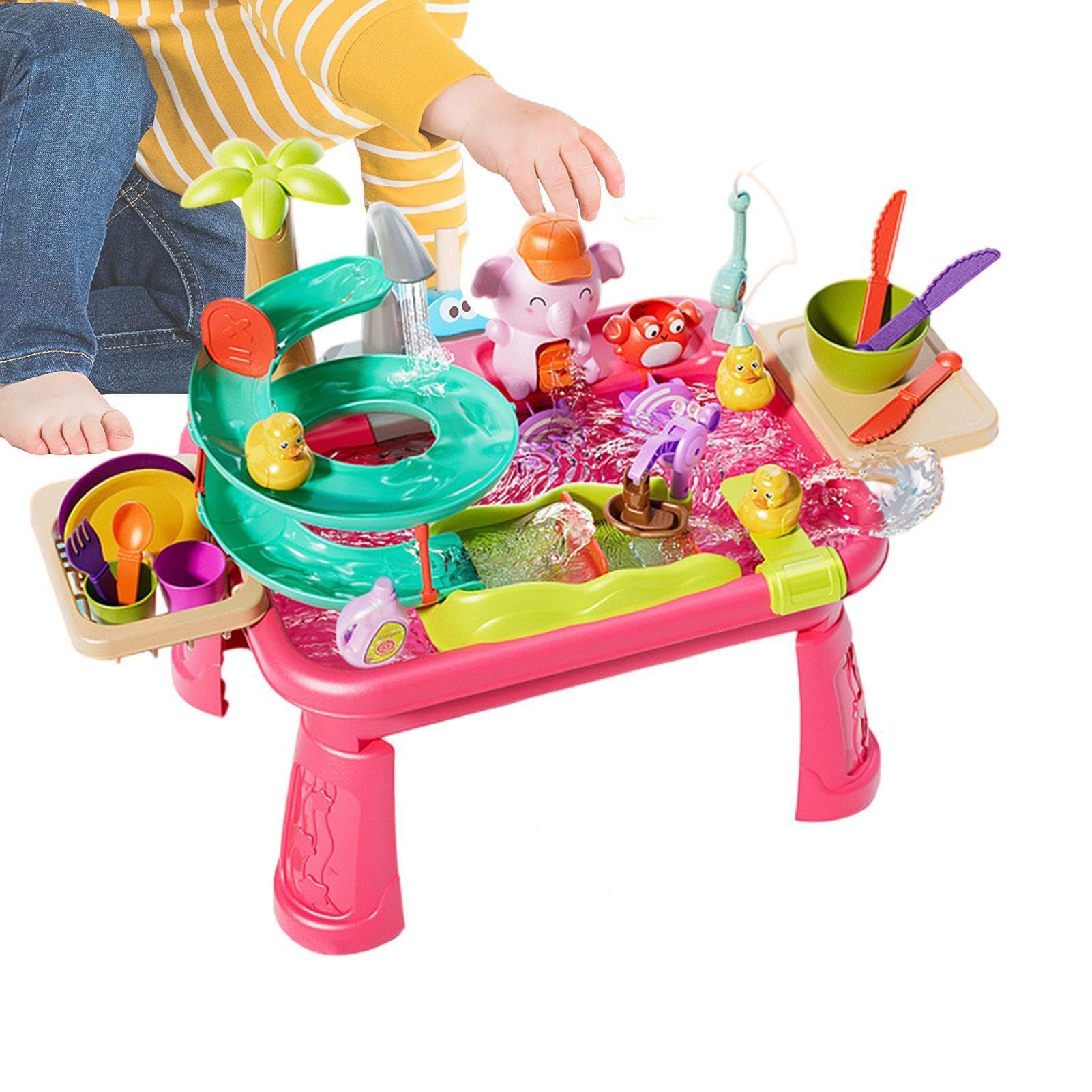 Generisch Kinderspielspüle mit fließendem Wasser Angelspielzeug für Kinder | Kinderwaschbecken für Sommer drinnen draußen Garten Hof Spiel und Mädchen
