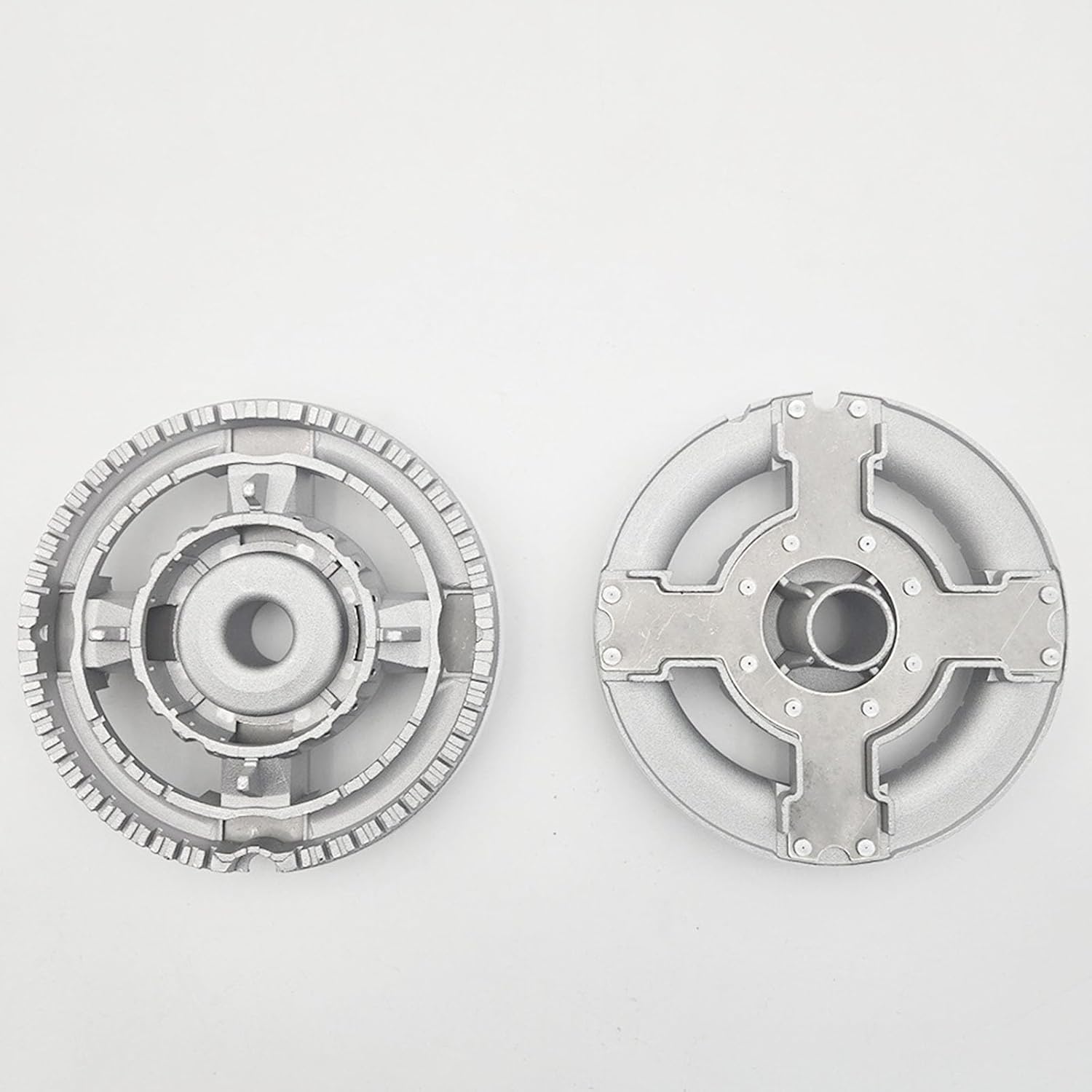 Cooktops Burners Head Set with Divider and Base Efficient Combustion Metal Construction Stable Design for Home Kitchens Multifunctional Adapter