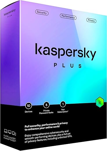 Kaspersky Plus Latest Version – 2 PC, 1 Year (No CD, Voucher Only)