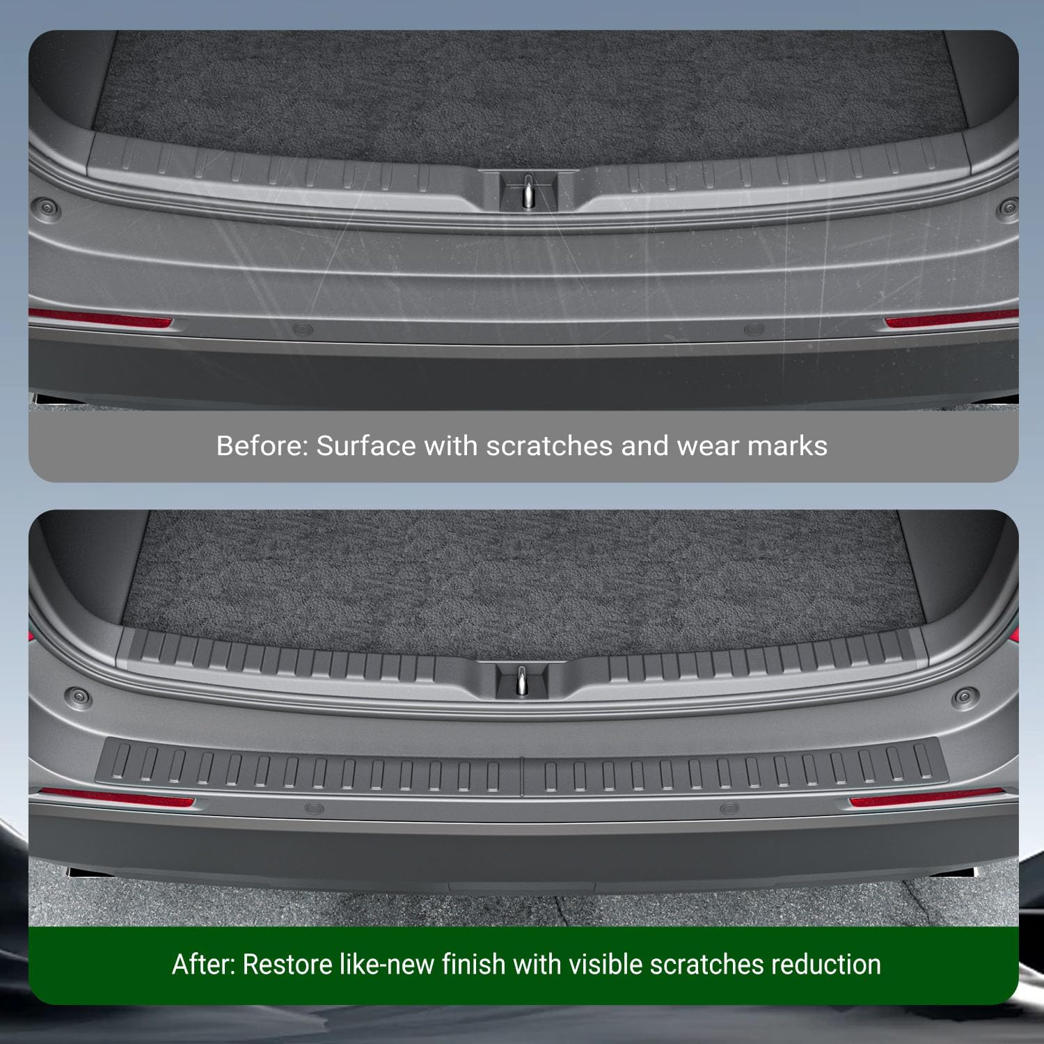 xipoqix Rear Bumper Protector Compatible with 2019-2025 Toyota RAV4 2PCS TPE Trunk Sill Protector Replacement for 2019-2025 Toyota RAV4 Accessories