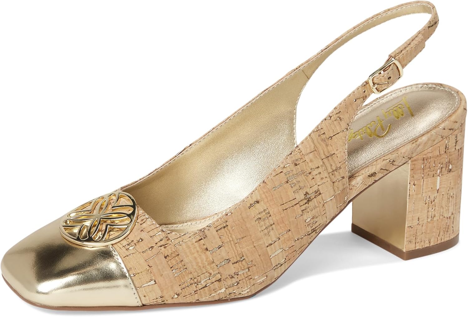 Lilly Pulitzer womens Mari Cork Slingback Pumps