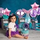 Party Propz Huge Mermaid Foil Balloons - 7 Pcs For Birthday Decorations | Happy Birthday Theme For Girls | Kids Party Decorations, Multicolor gallery image