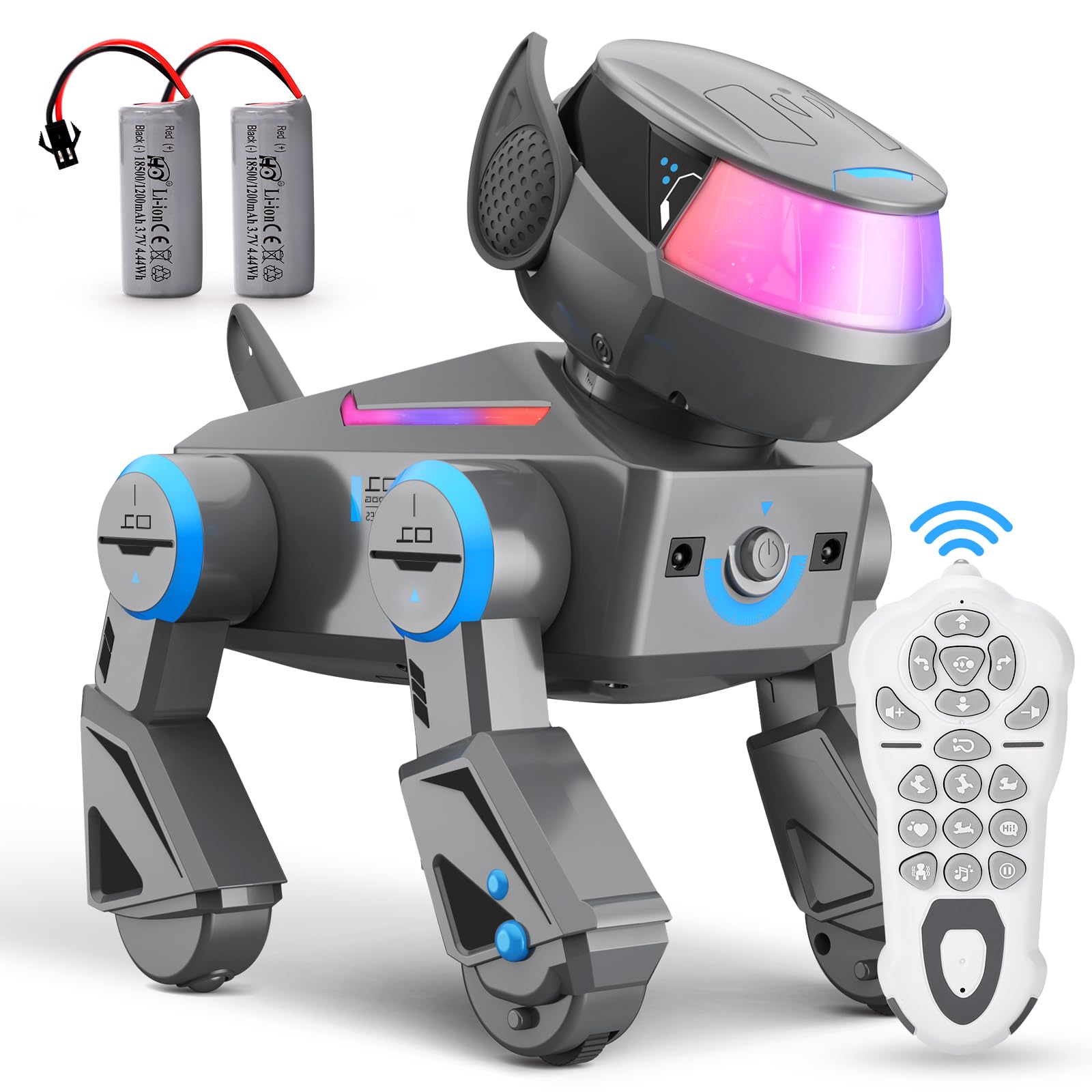 ANANJY Robot Toys for Girls Boys - Remote Control Robots for Kids,RC Robots with LED Eyes,Auto-Demonstration,Dance Moves, Music, and Flexible Head & Arms - Perfect Christmas Toys Gift, Ages 3+ Years
