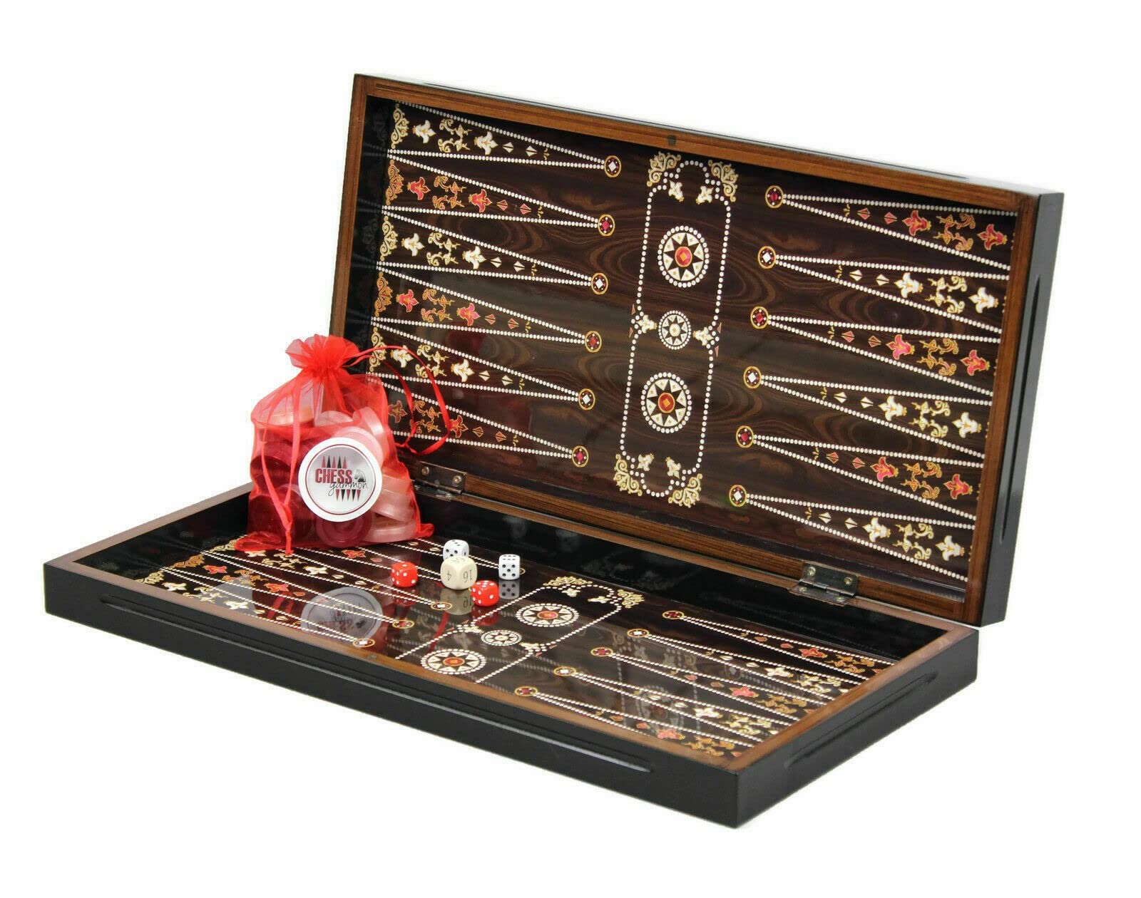 Backgammon Set Pearl 19 Inch