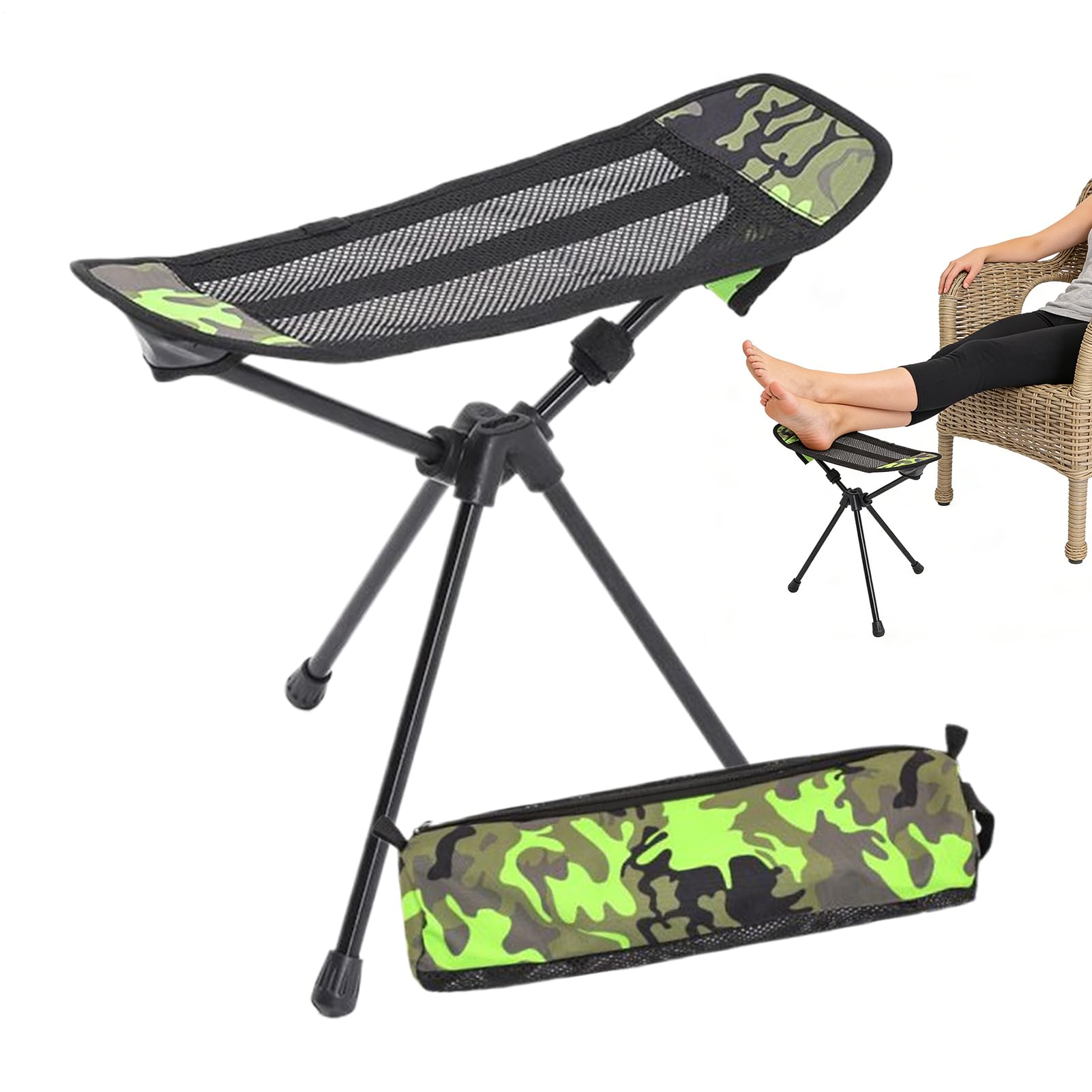 Reposapiés De Camping Portátil y Ligero Ergonomico para Mayor Comodidad