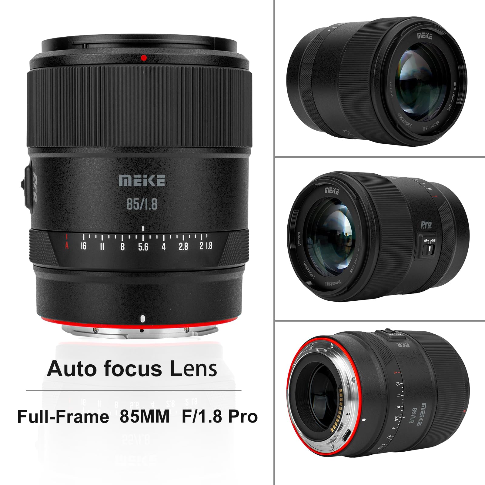 Meike Teleobiettivo 85 mm f1.8 Pro Full Frame STM autofocus medio ad alta risoluzione 8K fissi per fotocamere mirrorless Nikon Z Mount Z5 Z6 Z7 Z6II Z7II Z9 Z30 Z50 Z fc