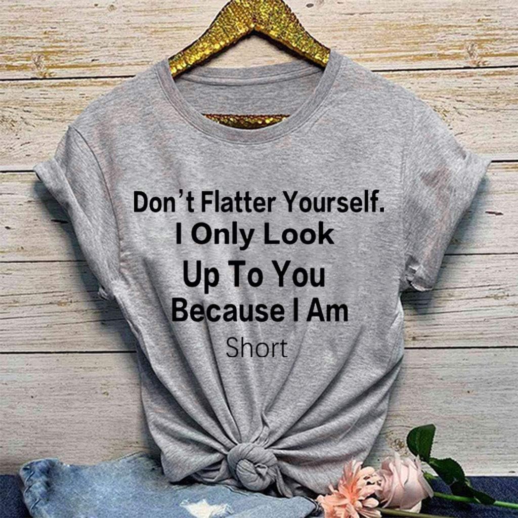 T Shirts with Sayings for Women Funny Letter Print I Would Like to Apologize to Cute Casual Tops Graphic Tees