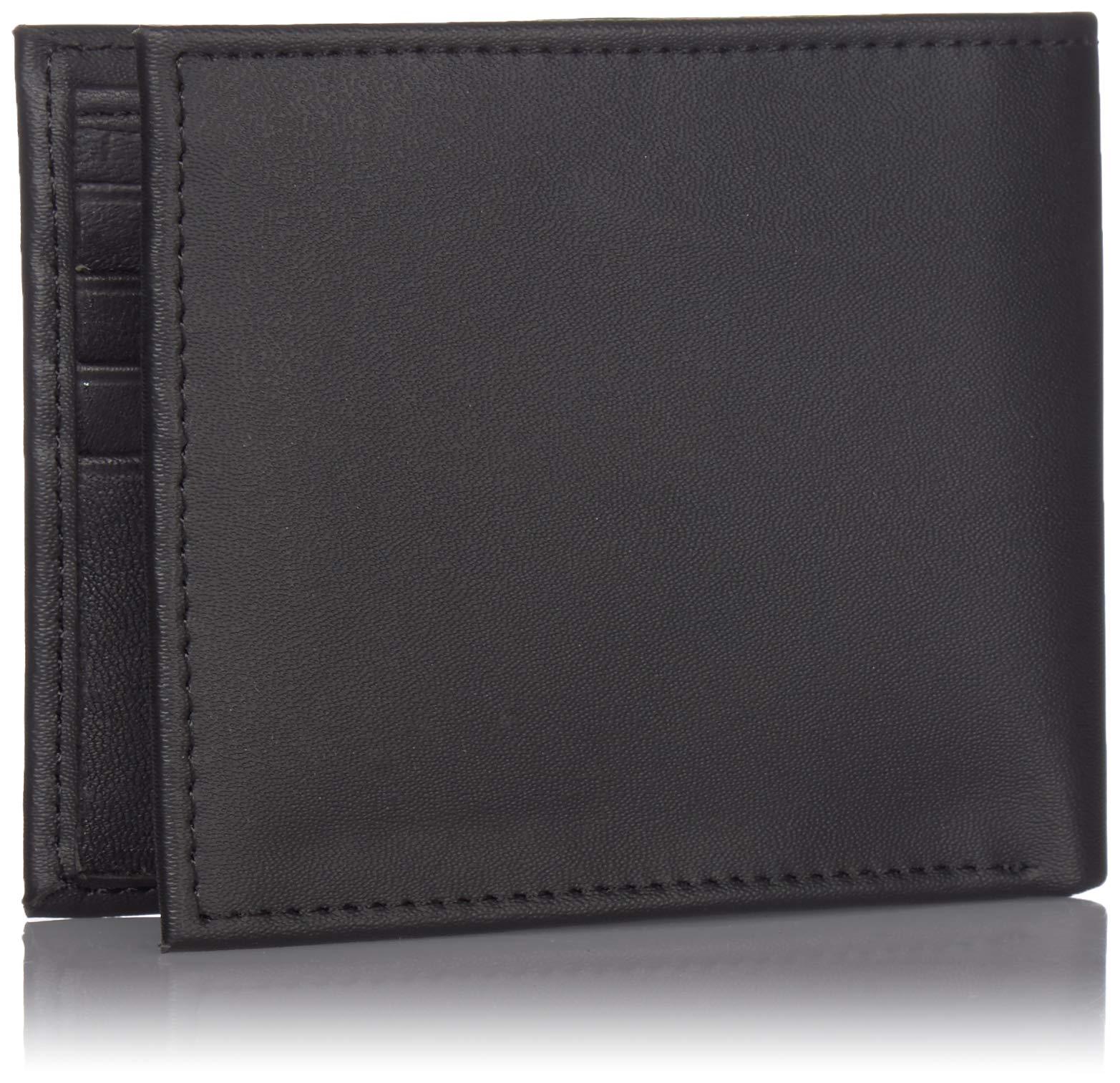 Team Sports America NCAA North Carolina Tarheels Black Wallet | Bi-Fold | Officially Licensed Stamped Logo | Made of Leather | Money and Card Organizer | Gift Box Included