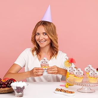 40 Pack Edible Cherry Blossom Cupcake Toppers - Cherry Flowers Cake Toppers Rice Paper Wafer Paper Cake Picks for Bridal Shower Baby Shower Kids Birthday Cake Decorations - Light Pink