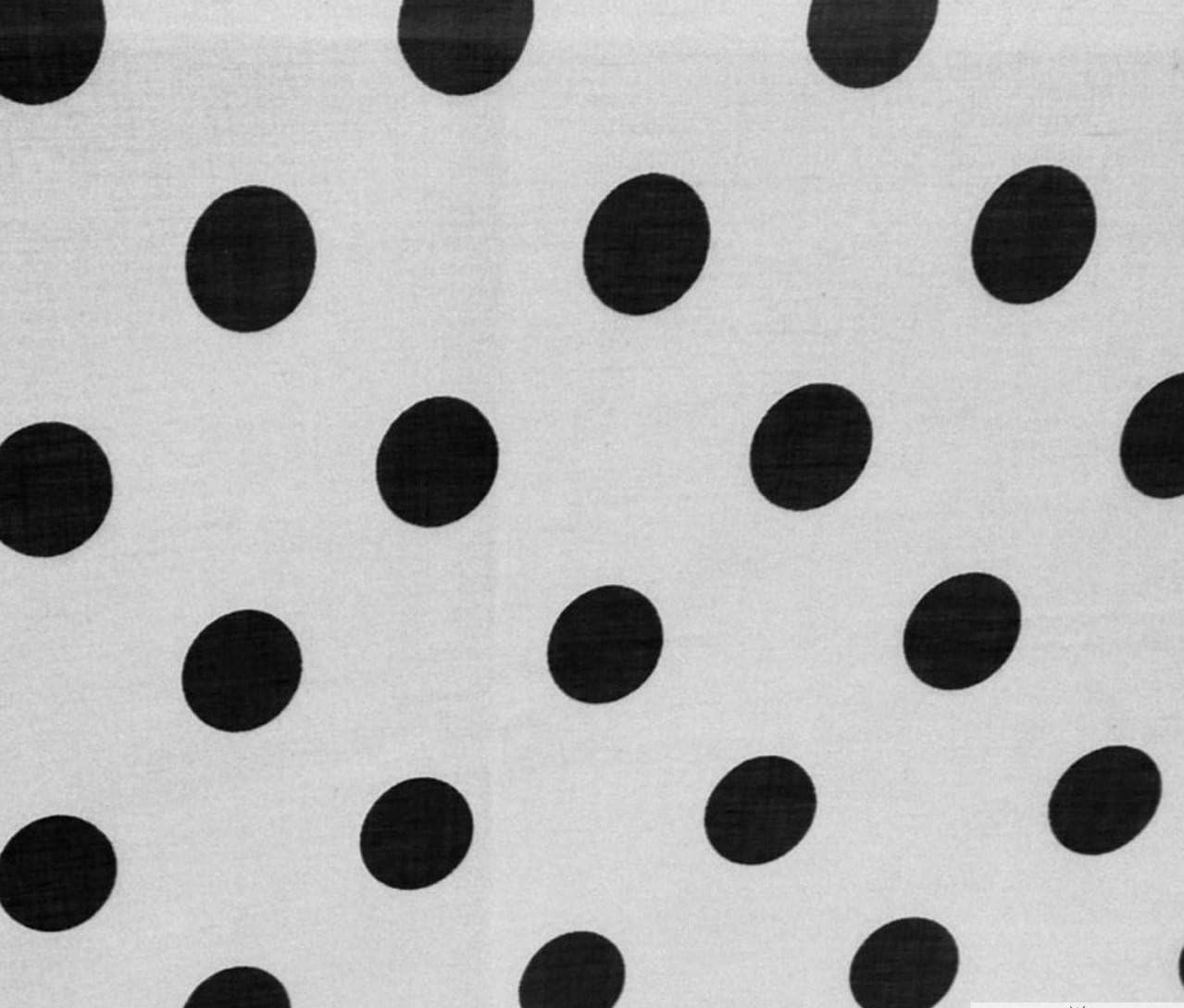 picture Black And White Polka Dot Fabric By The Yard big polka dot poly cotton black dots on white 58 inch fabric by the yard fe