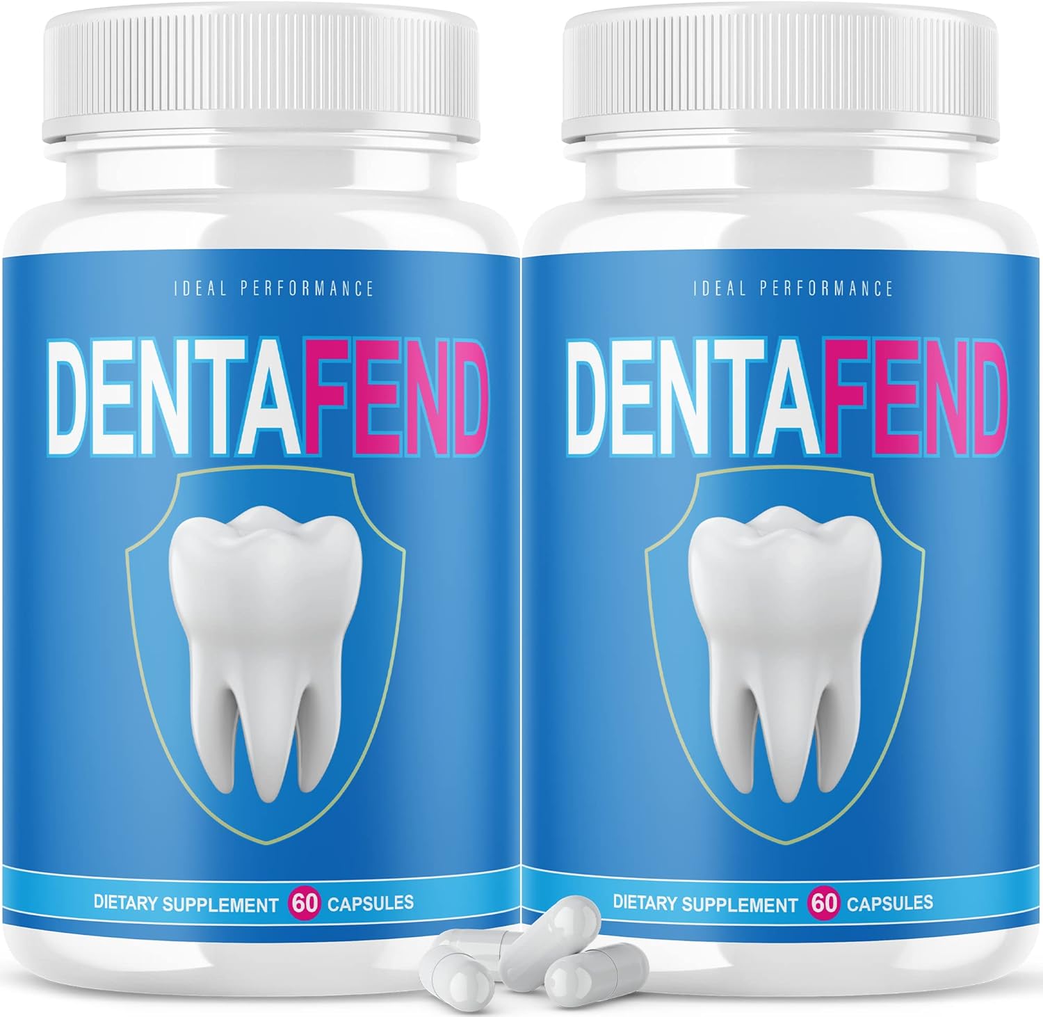 IDEAL PERFORMANCE (2 Pack) Dentafend for Teeth Supplement Dentafend Pill for Teeth (120 Capsules)