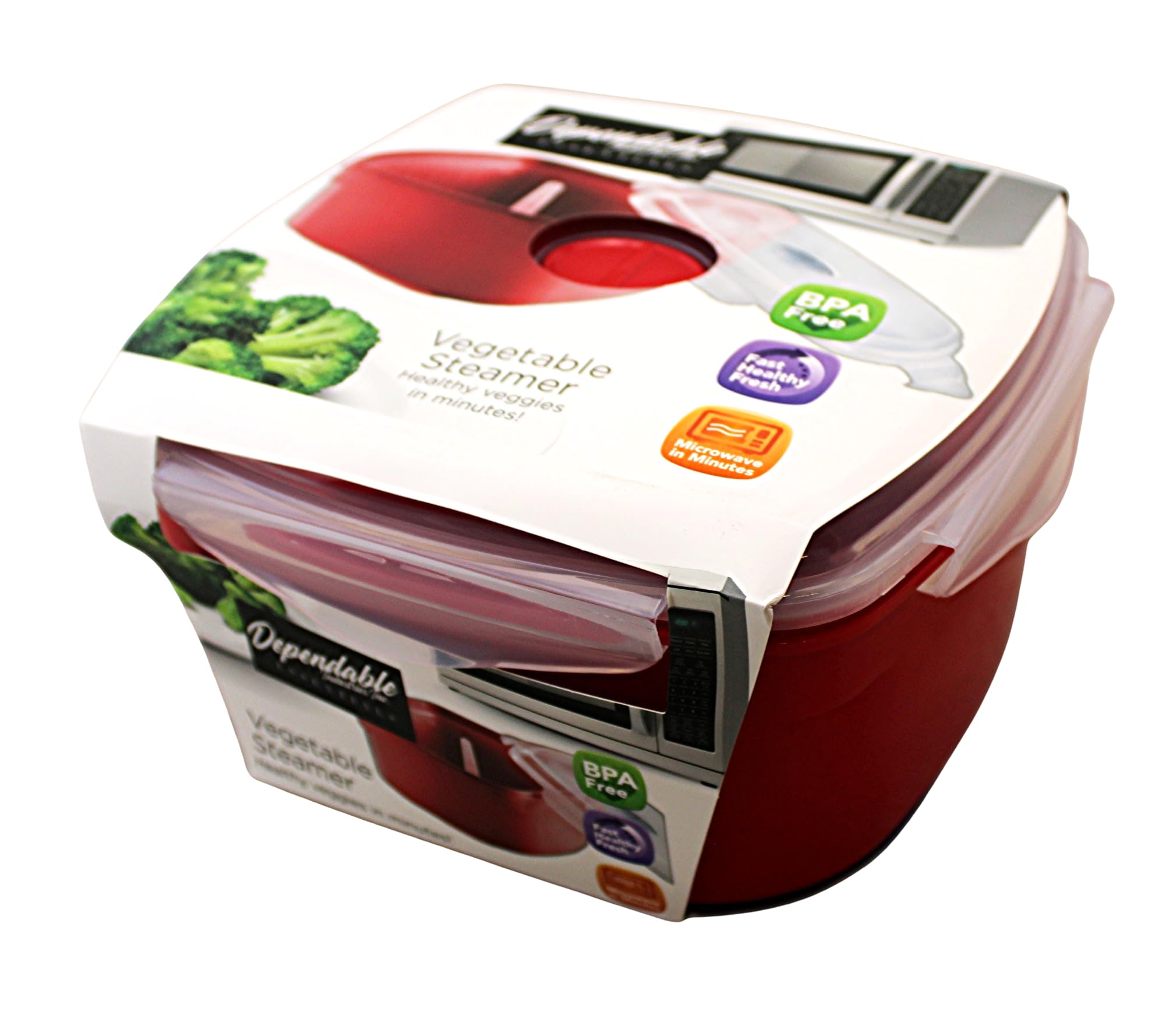 Vaporera Para Microondas De 2 Niveles - Cocina Sana Sin Aceite, Libre De BPA, Fácil De Usar Y Limpiar