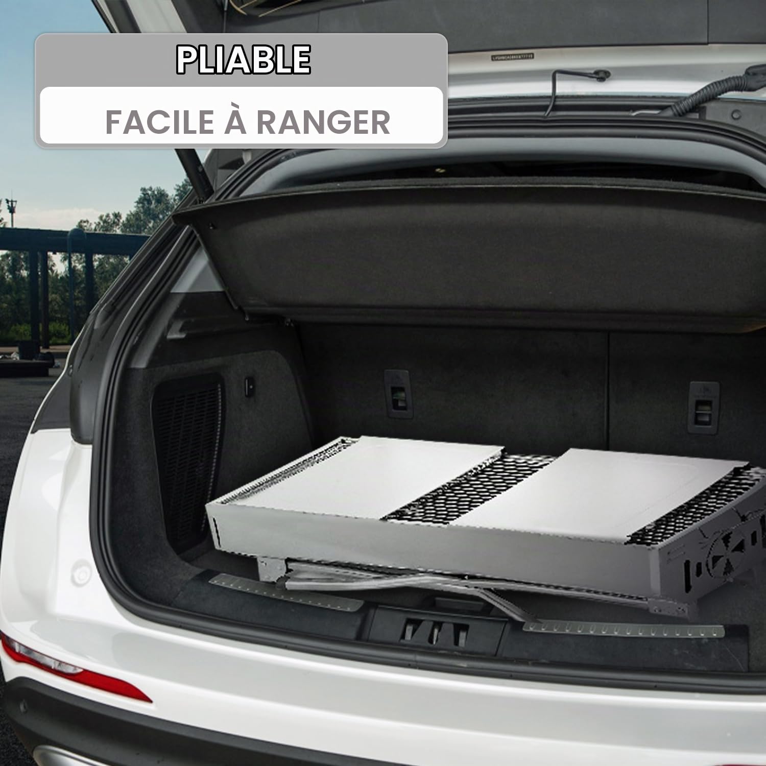 Barbecue à charbon de bois en acier inoxydable Rôtissoire pliable Barbecue portable pour camping, randonnée, pique-nique, cuisson en plein air, avec double couche, gril pliant