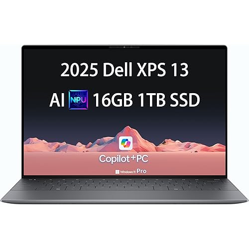 Dell XPS 13 9345 Laptop, Copilot+ AI PC (13.4" FHD+ 120Hz, Qualcomm Snapdragon X Elite, 16GB DDR5, 1TB SSD, 12-Core (> Intel i7-1355U)), Thin & Light, IR Webcam, 27-Hour Battery, Wi-Fi 7, Win 11 Pro