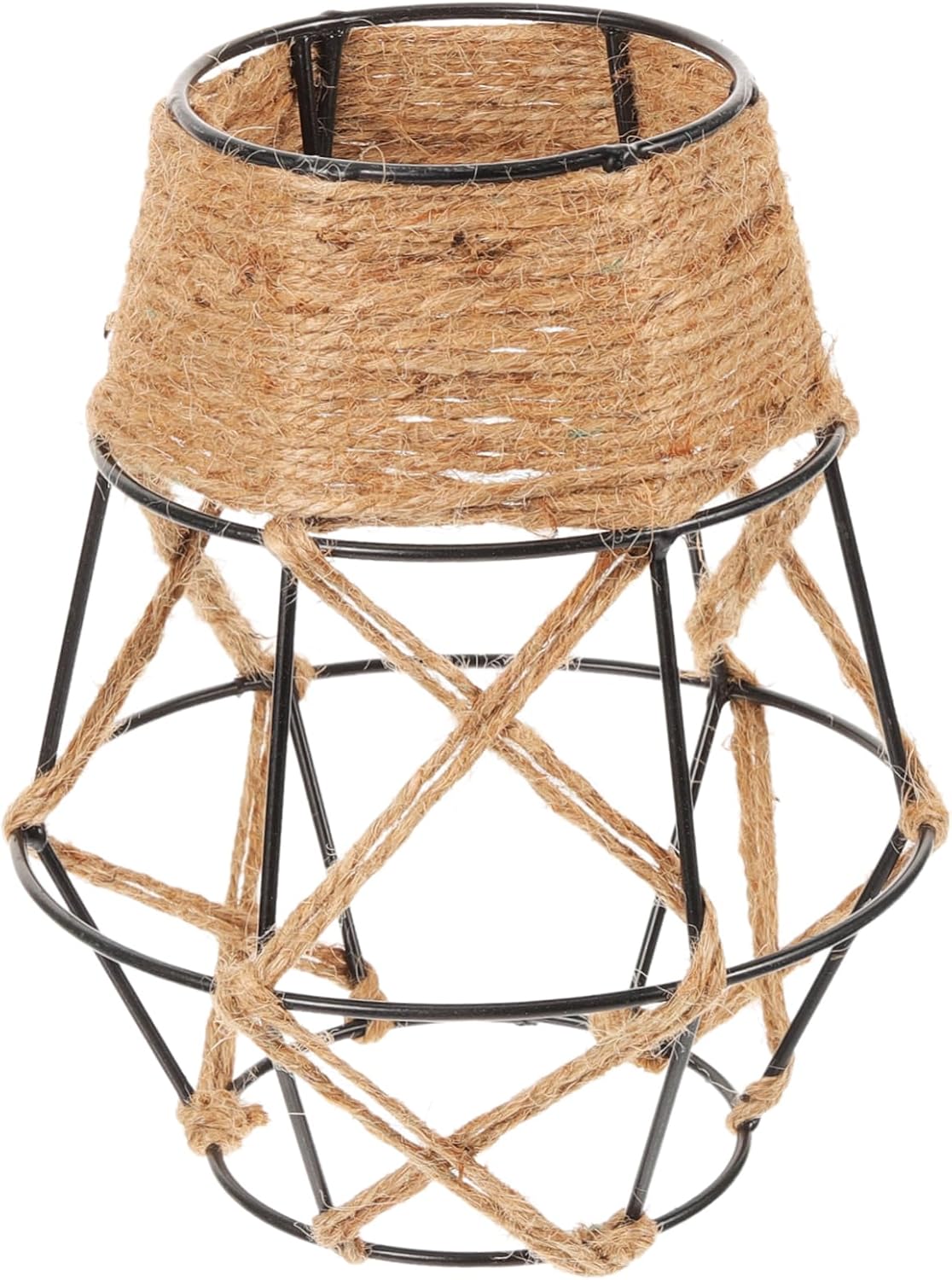 Hanging Lamp Shade Rustic Woven Ceiling Light Cover Easy to Install Pendant Lampshade for Bedroom Living Room Kitchen and Dining Areas Creates Warm Atmosphere