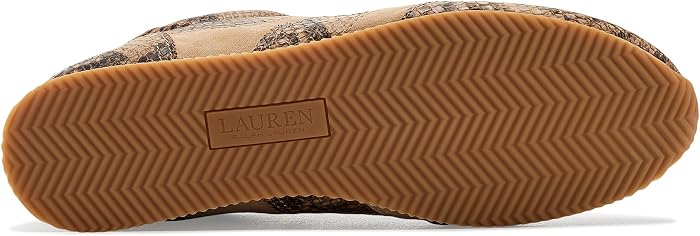 Женские кроссовки Lauren Ralph Lauren Dani Python-Embossed Low-profile Sneakers — фото 5
