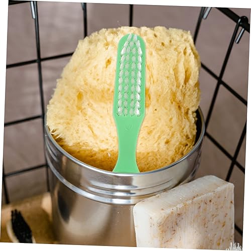 Miniatura 5 de Healifty Cepillo de dientes manual 10pcs Prisión Cepillo de dientes Manual Cepillo de dientes Manual Mango Suave Plástico Cabeza de Cepillo Grande