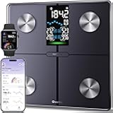 Ovutek Smart Scale for Body Weight, Professional Bathroom Digital Scale with BMI, Body Fat, Muscle Mass, Most Accurate to 0.05lb, Large Display High Accurate Body Composition Machine with Fitness App