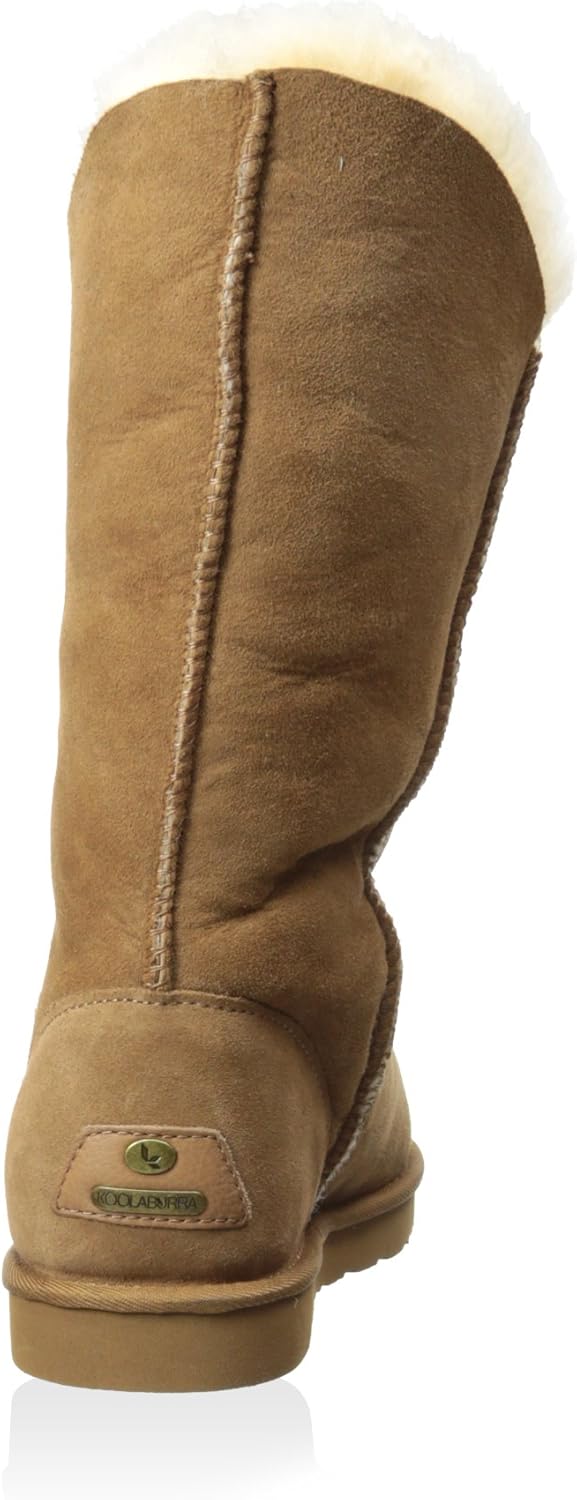 Koolaburra Women's Double Halo Boot, Chestnut, 7 M US
