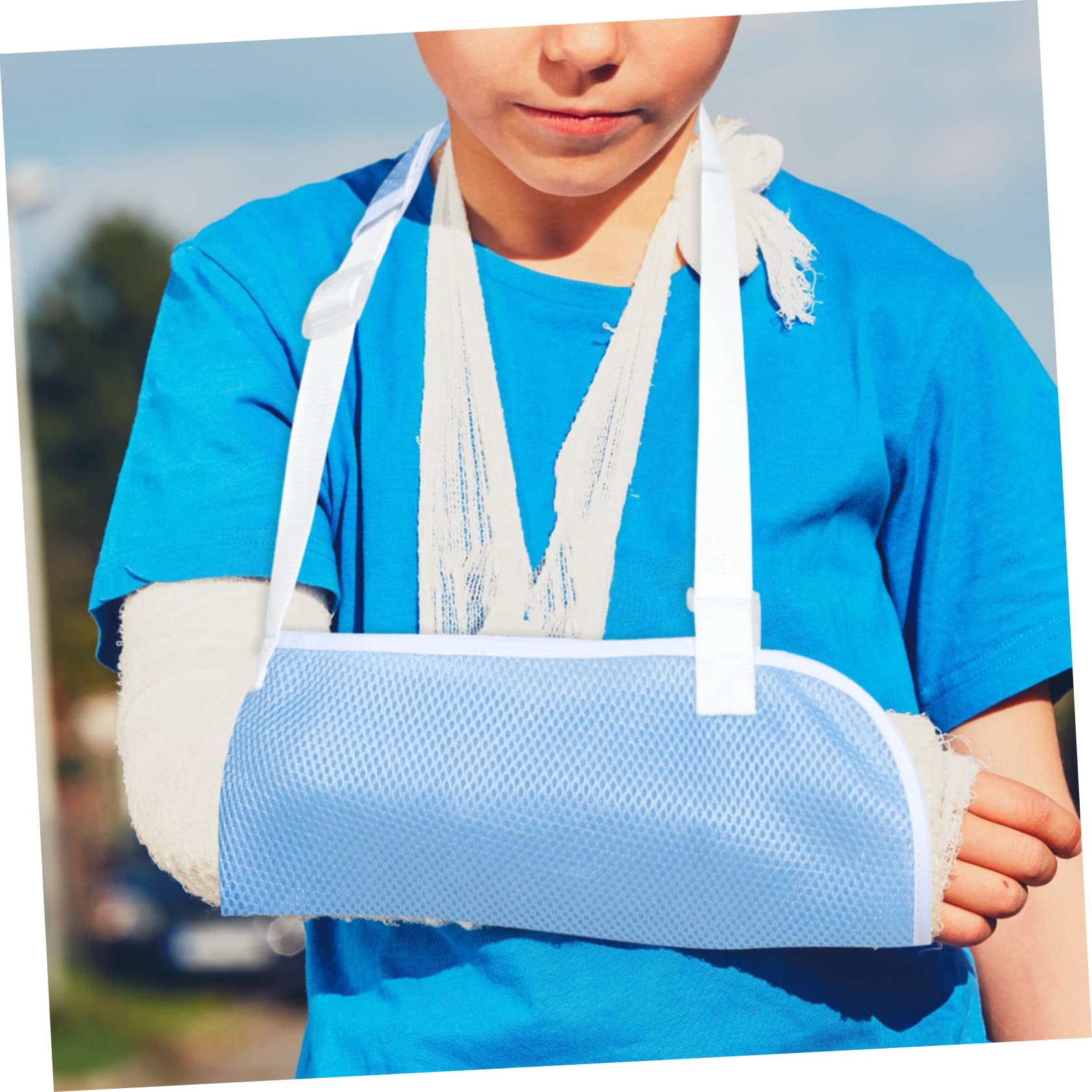 BELLIFFY 5pcs Boy Girl Arm Sling Immobilizer Shoulder Support for Arm Injury Breathable Mesh Design for Comfort Suitable for Boys and Girls Ages