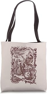 Memento Mori Skeleton Angel Death Goth Witchy Dark Academia Tote Bag