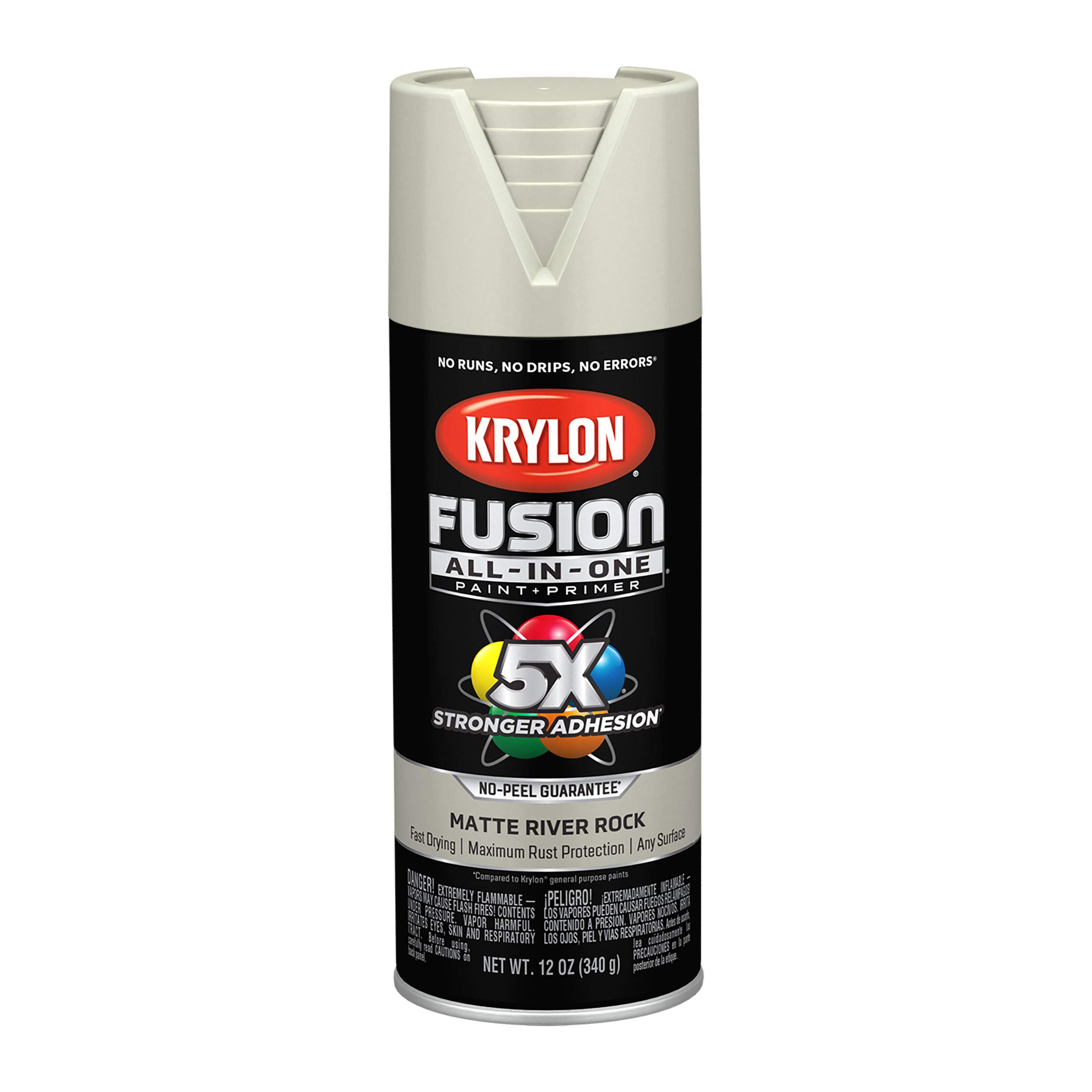 Krylon Fusion All-In-One 12 Oz. Matte Spray Paint, River Rock - 1 Each
