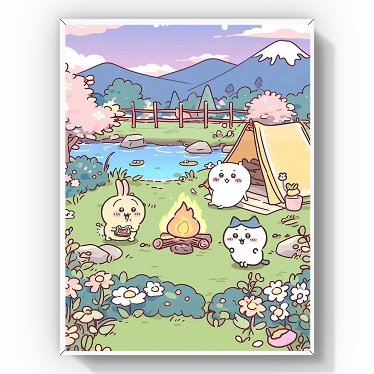 ダイヤモンドアート アニメ 40x50cm ダイヤモンド塗装 丸いビーズ ビーズアート おしゃれ DIY 手作り絵画 手芸キット 芸術品 装飾 プレゼント (3)
