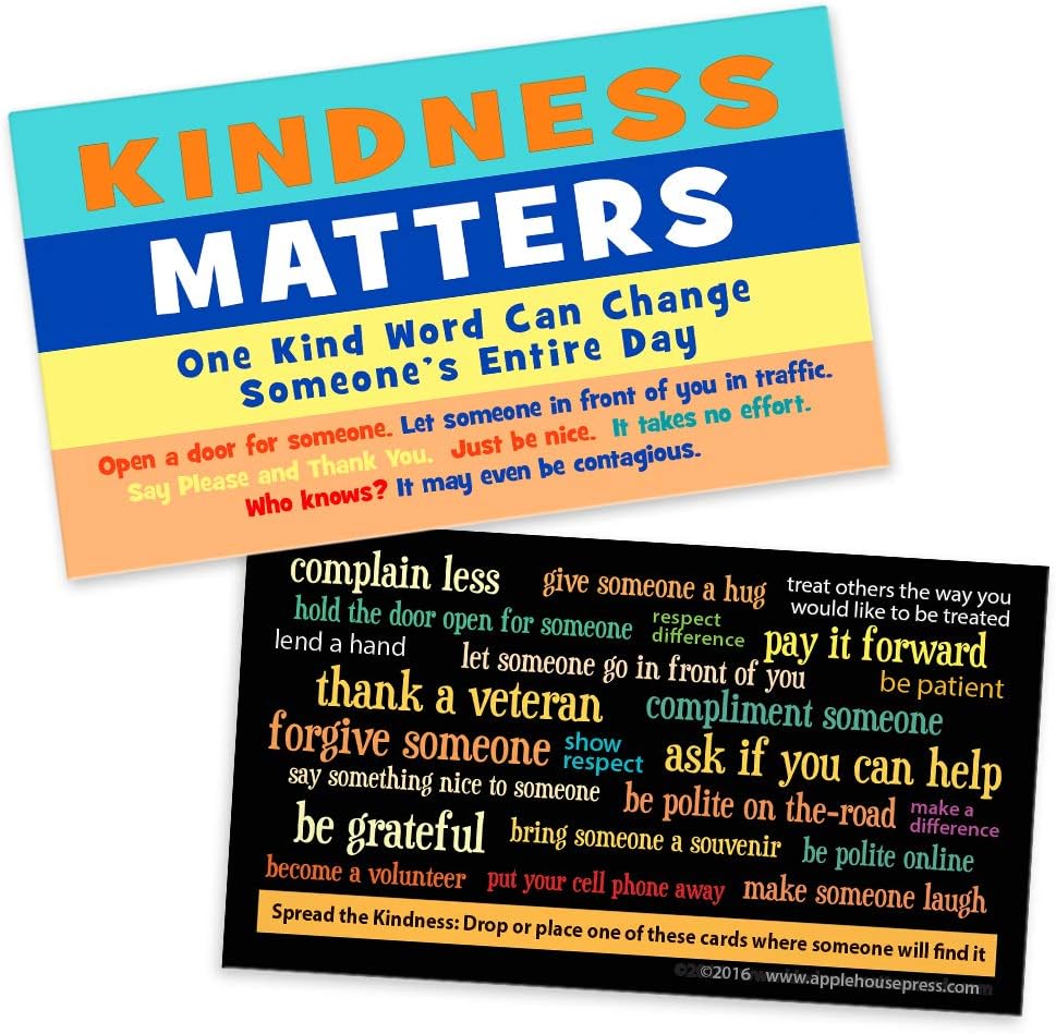 AHP Kindness Matters Cards - Kindness Is Contagious Challenge Card (BOX of 100)