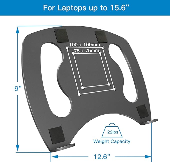 Bandeja para Portátil de Acero con Soporte para Monitor VESA miniatura 4