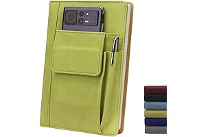Adounotes A5-Size Premium Refillable PU Leather Agenda Cover
