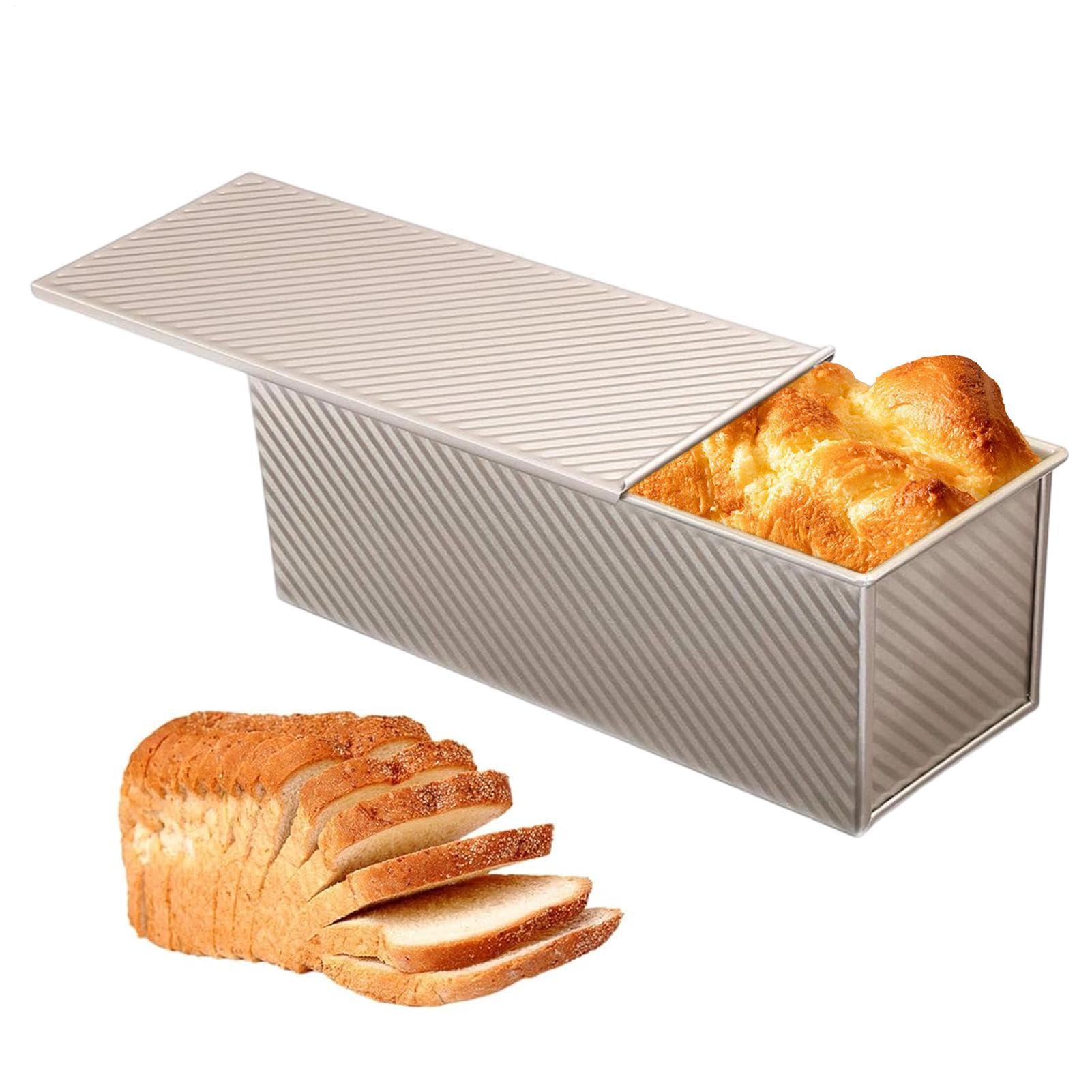 Molde Alargado Para Pan Acero Al Carbono Con Recubrimiento Antiadherente | Molde para Pan de Molde para Cocina Hogar Comedor Restaurante Panadería