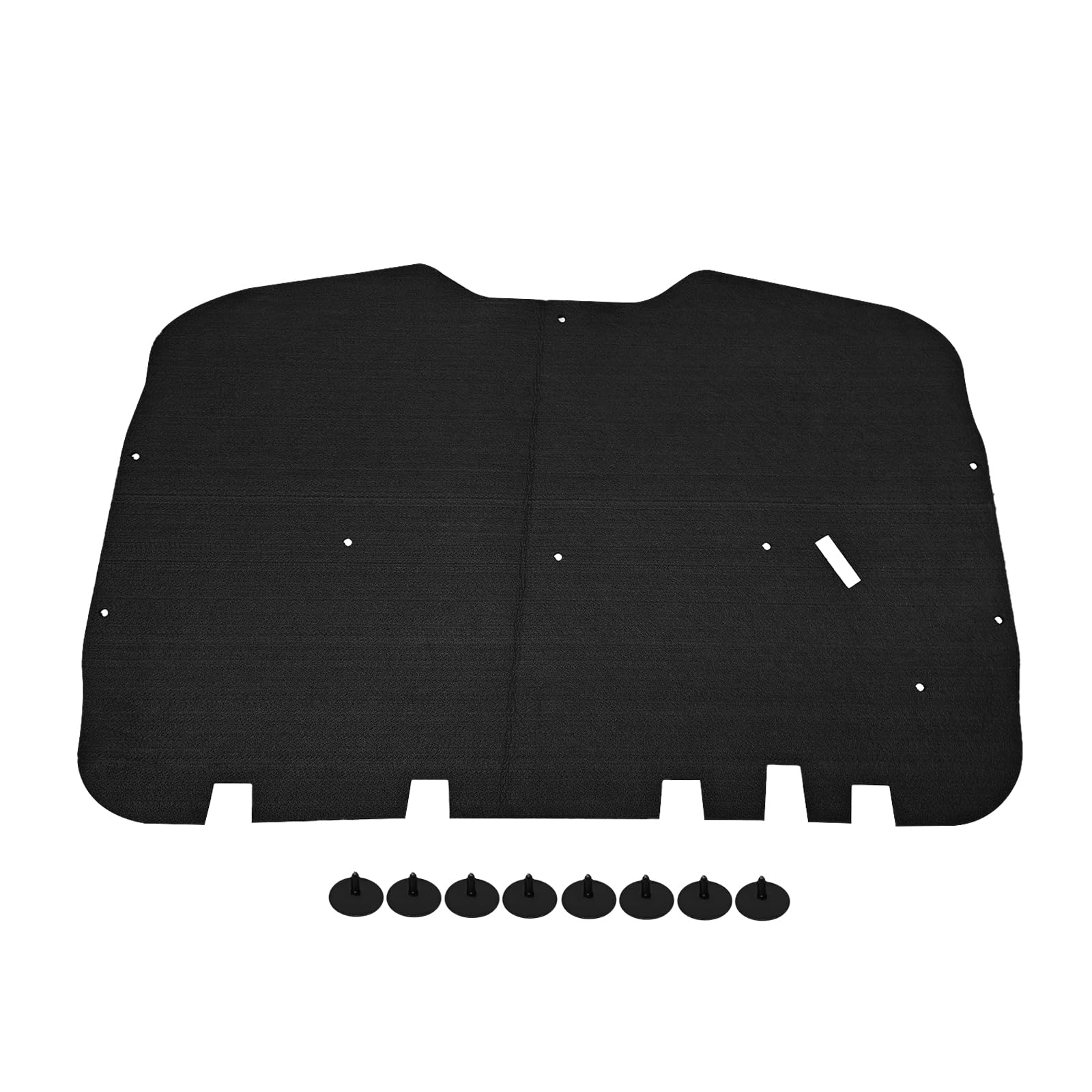 BuliBoao Hood Insulation Pad Heat Shield & Clips Fits for Chevy Suburban Tahoe Silverado GMC Sierra Full Size Trucks 1999-2006