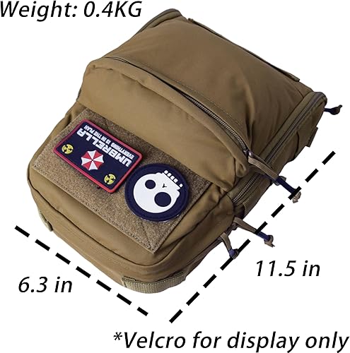 Miniatura 3 de Mochila táctica de hidratación para vejiga de hidratación de 3 litros, mochila de hidratación ligera MOLLE, transportador de agua para hidratación