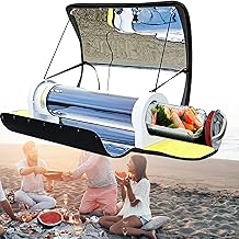 Portable Solar Oven - 4.5L Large Capacity Cooker for Outdoor Cooking, Camping and Hiking - Ideal for 5-8 People - Includes Thermometer for Perfect Cooking