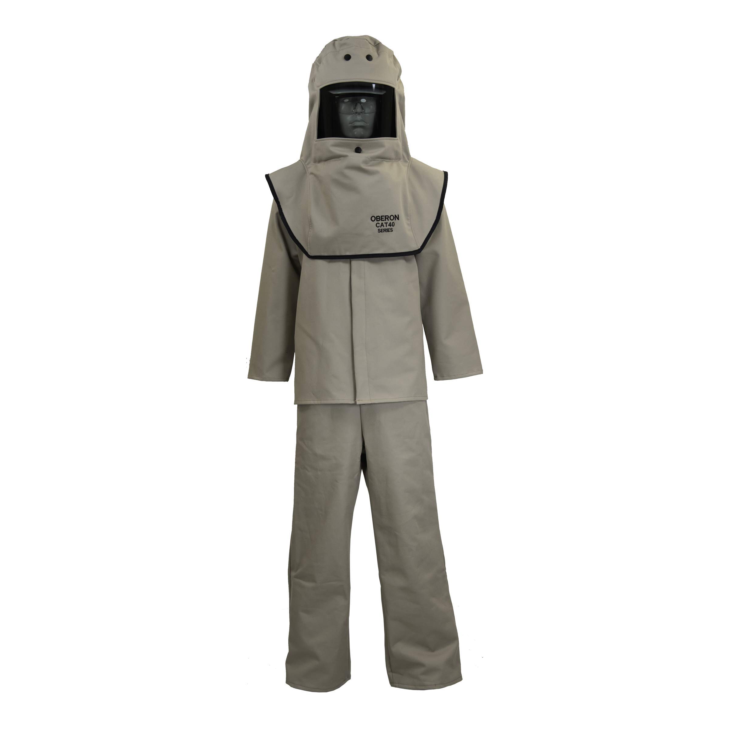 Oberon CAT40 Series Arc Flash Hood, Coat, & Bib Suit Set