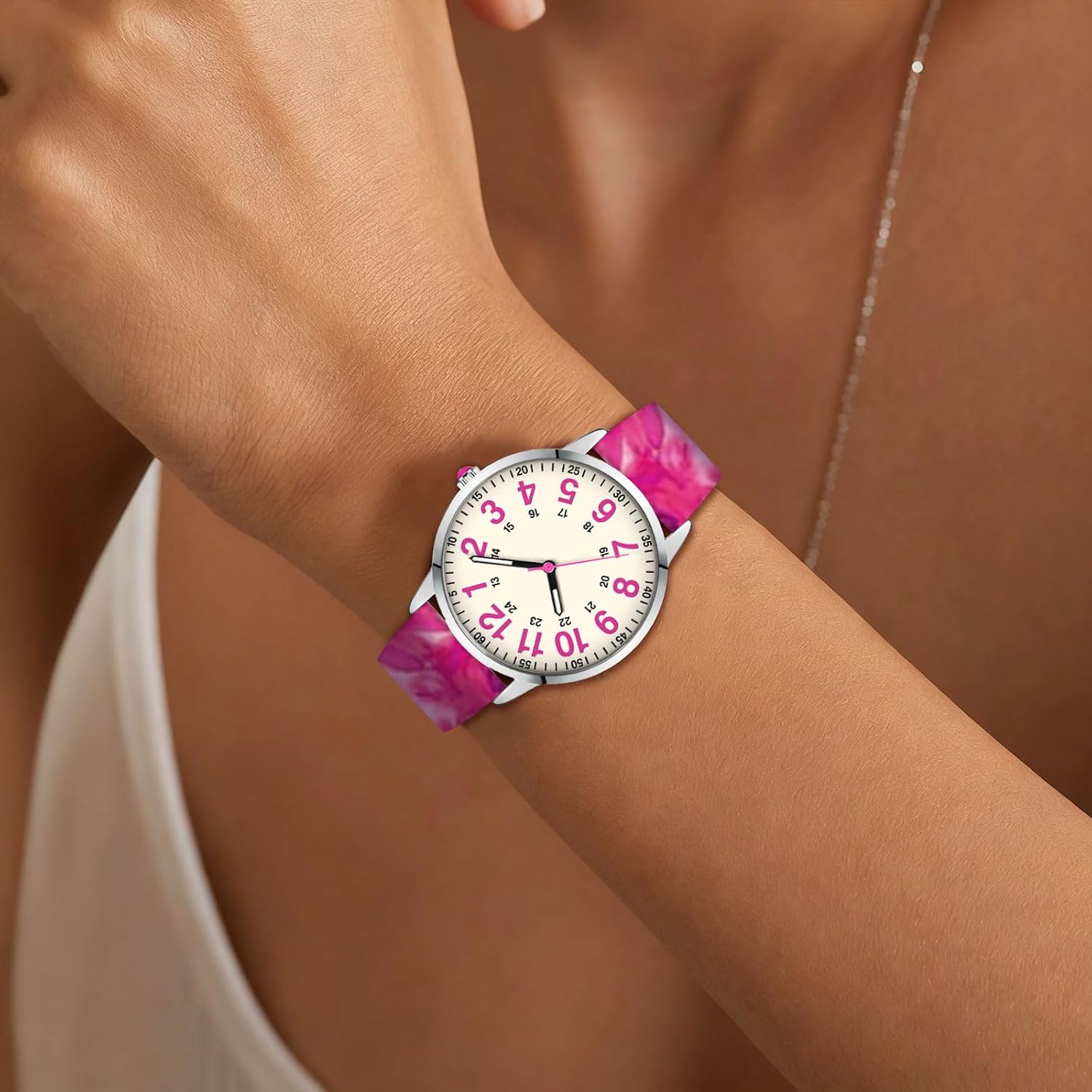 Asan Ge Watches for Women, Fashion 3ATM Waterproof Minimalist Lightweight Easy-to-Read Analog Silicone Watch Suitable for Daily Work, Leisure, Outdoors - Image 6