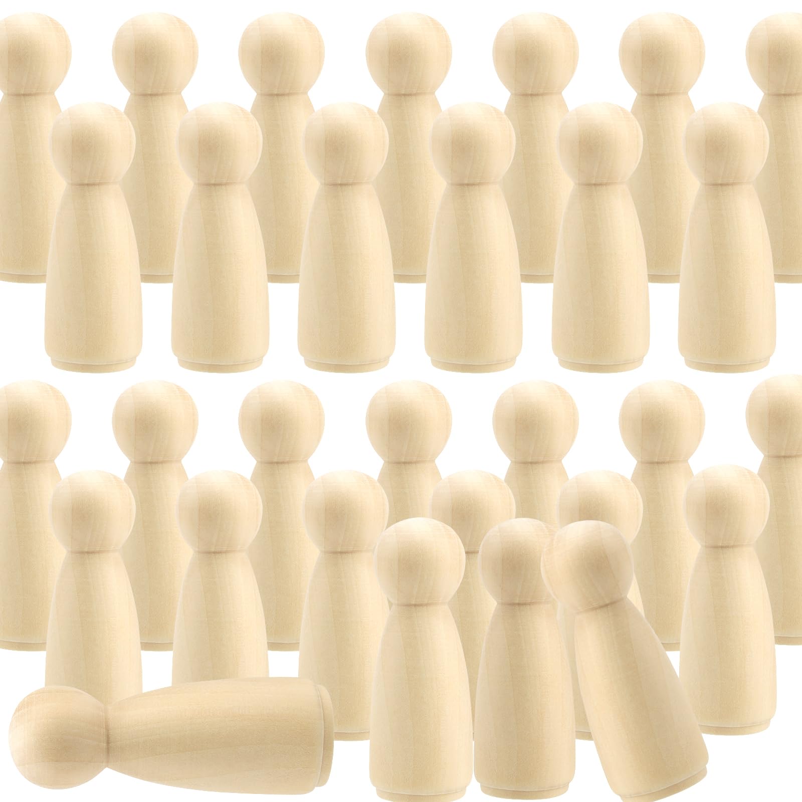 Amazon.com: MOUYAT 30 PCS 3.5 Inch Wooden Peg Dolls, Unfinished