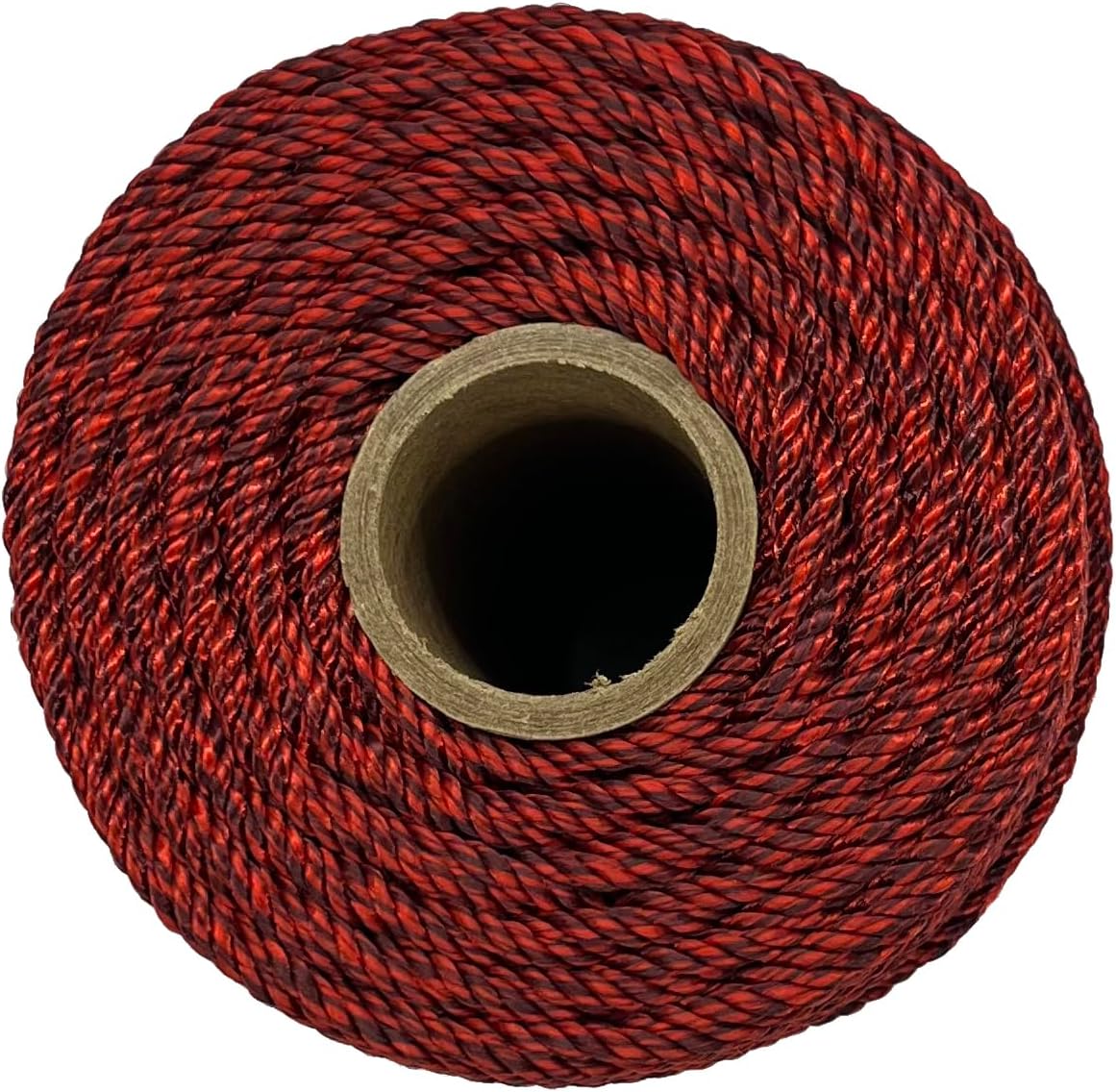#36 3-Strand Twisted Rosary Twine - Excellent Quality Twine for Crafts, DIY Projects, Rosaries (Crimson)
