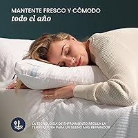 Vista 7 de Nuzzle - Almohada de enfriamiento ajustable para dormir de lado, almohada de cama de tamaño estándar de lujo colección hotel - Mejor almohada
