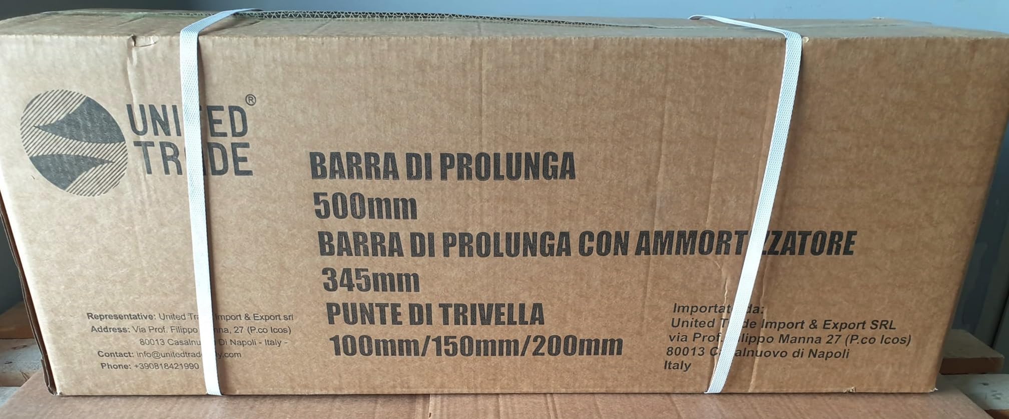 MOTOTRIVELLA AMMORTIZZATORE +PROLUNGA +OCCHIALI +CUFFIE ASCOPPIO 52ccUNITED TRADE